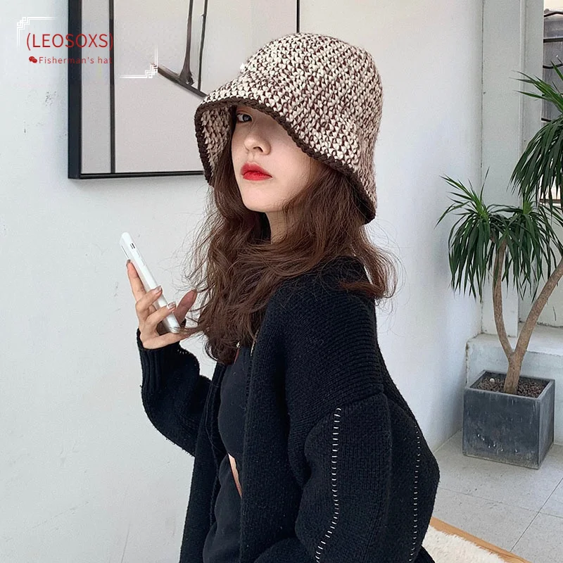 New Autumn and Winter Thickened Hand Knitted Basin Hat Fisherman's Hat Women's Wool Hat Trend
New Autumn and Winter Thickened Hand Knitted Basin Hat Fisherman's Hat Women's Wool Hat Trend