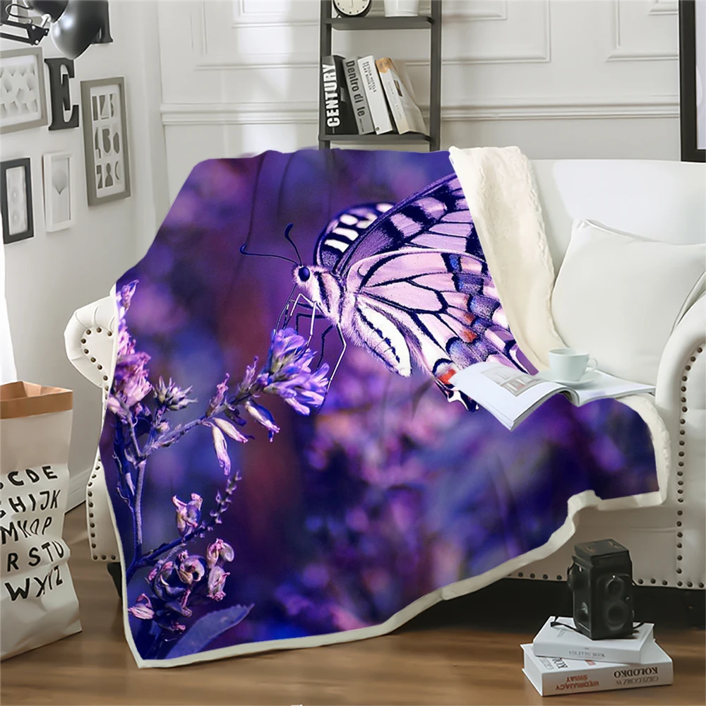 Модное одеяло CLOOCL, фиолетовая лаванда, Бабочка, 3D печать, пледы, одеяло для детей и взрослых, для сна, портативные одеяла для дивана, 5 размеров
Модное одеяло CLOOCL, фиолетовая лаванда, Бабочка, 3D печать, пледы, одеяло для детей и взрослых, для сна, портативные одеяла для дивана, 5 размеров