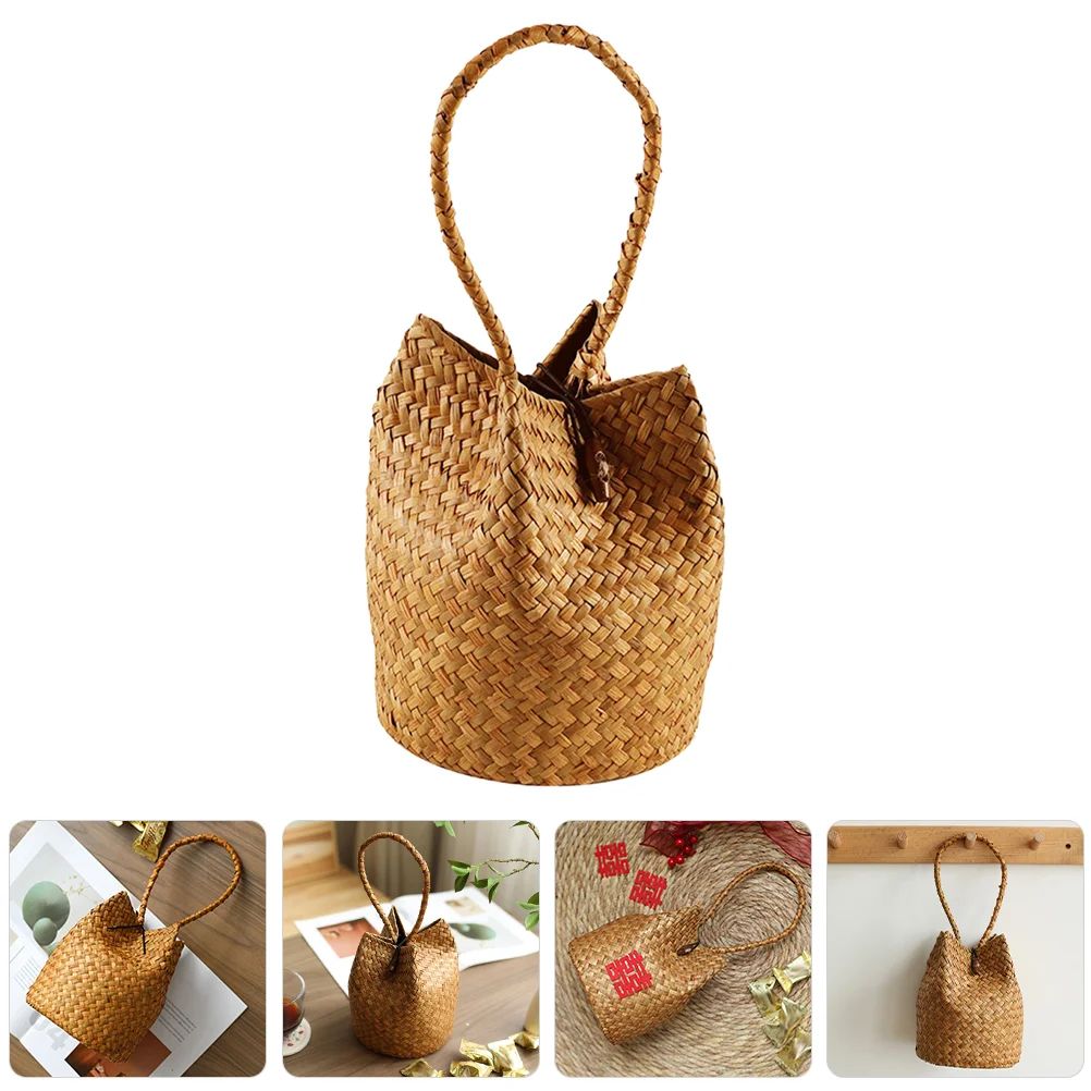 Woven Straw Favor Gift Bag Portable Gift Pouch Retro Summer Beach Bag Hanfu Photo Prop
Woven Straw Favor Gift Bag Portable Gift Pouch Retro Summer Beach Bag Hanfu Photo Prop