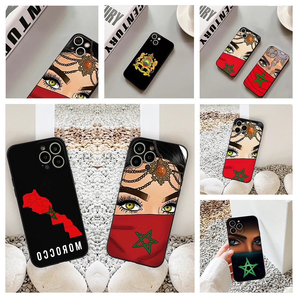 Luxury Ins Morocco Flag Moroccan Unique Phone Case FOR iPhone 13 12 11 Pro 8 7 Plus X 14 SE XR 12 13 Pro mini XS MAX Covers
Luxury Ins Morocco Flag Moroccan Unique Phone Case FOR iPhone 13 12 11 Pro 8 7 Plus X 14 SE XR 12 13 Pro mini XS MAX Covers