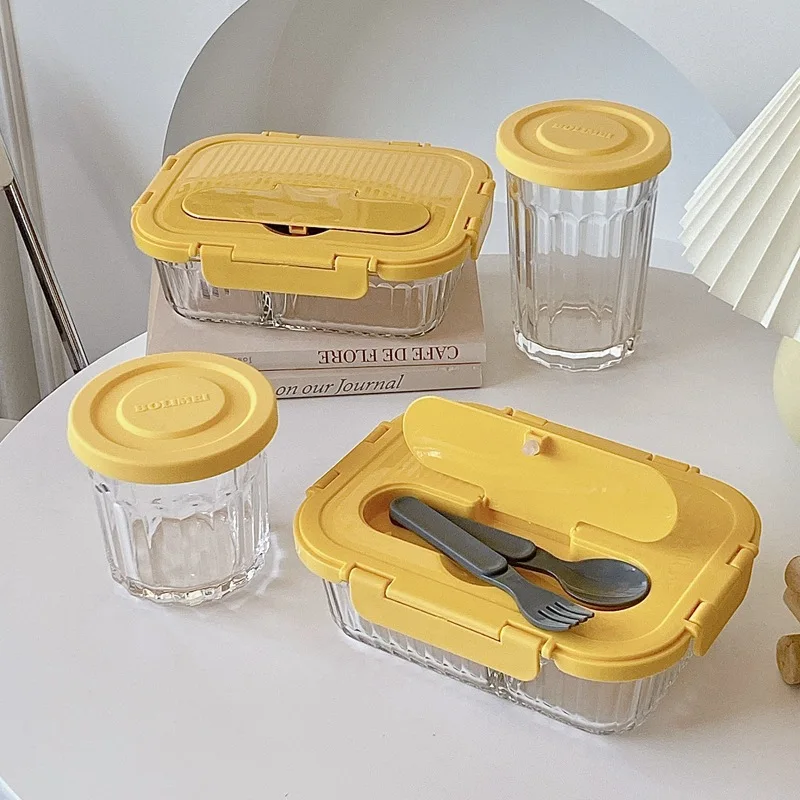 Glass Crisper Special Sealed Box Office Worker Special Bowl Fruit Lunch Box Microwave Heating Lunch Box Food Storage Glass Jars
Glass Crisper Special Sealed Box Office Worker Special Bowl Fruit Lunch Box Microwave Heating Lunch Box Food Storage Glass Jars