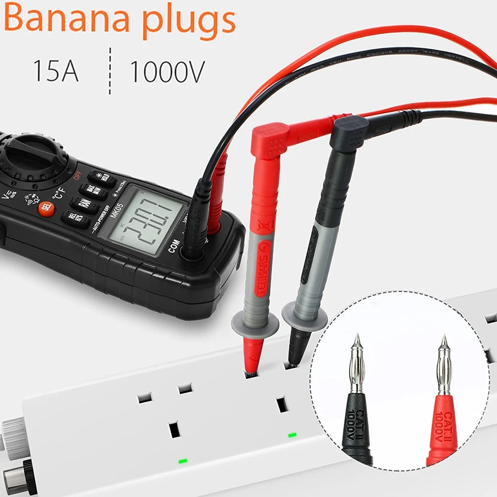 21 in 1 Multimeter Leads Kit, Professional Multimeter Lead Test Kit, Test Leads Set with Replaceable Multimeter Probes
21 in 1 Multimeter Leads Kit, Professional Multimeter Lead Test Kit, Test Leads Set with Replaceable Multimeter Probes