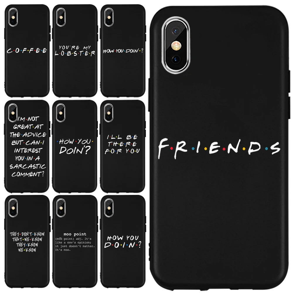 Funny Friends TV Show Quotes Phone Case for IPhone 11 12 Pro Max 8 Plus 7 Plus 6S 5S SE X XS MAX XR Coque Soft TPU Covers
Funny Friends TV Show Quotes Phone Case for IPhone 11 12 Pro Max 8 Plus 7 Plus 6S 5S SE X XS MAX XR Coque Soft TPU Covers