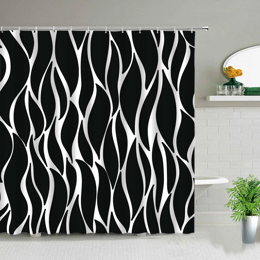 Black And White Stripes Print Shower Curtains Morocco Bohemian Mandala Flower Waterproof Geometric Bathroom Curtain With Hooks
Black And White Stripes Print Shower Curtains Morocco Bohemian Mandala Flower Waterproof Geometric Bathroom Curtain With Hooks