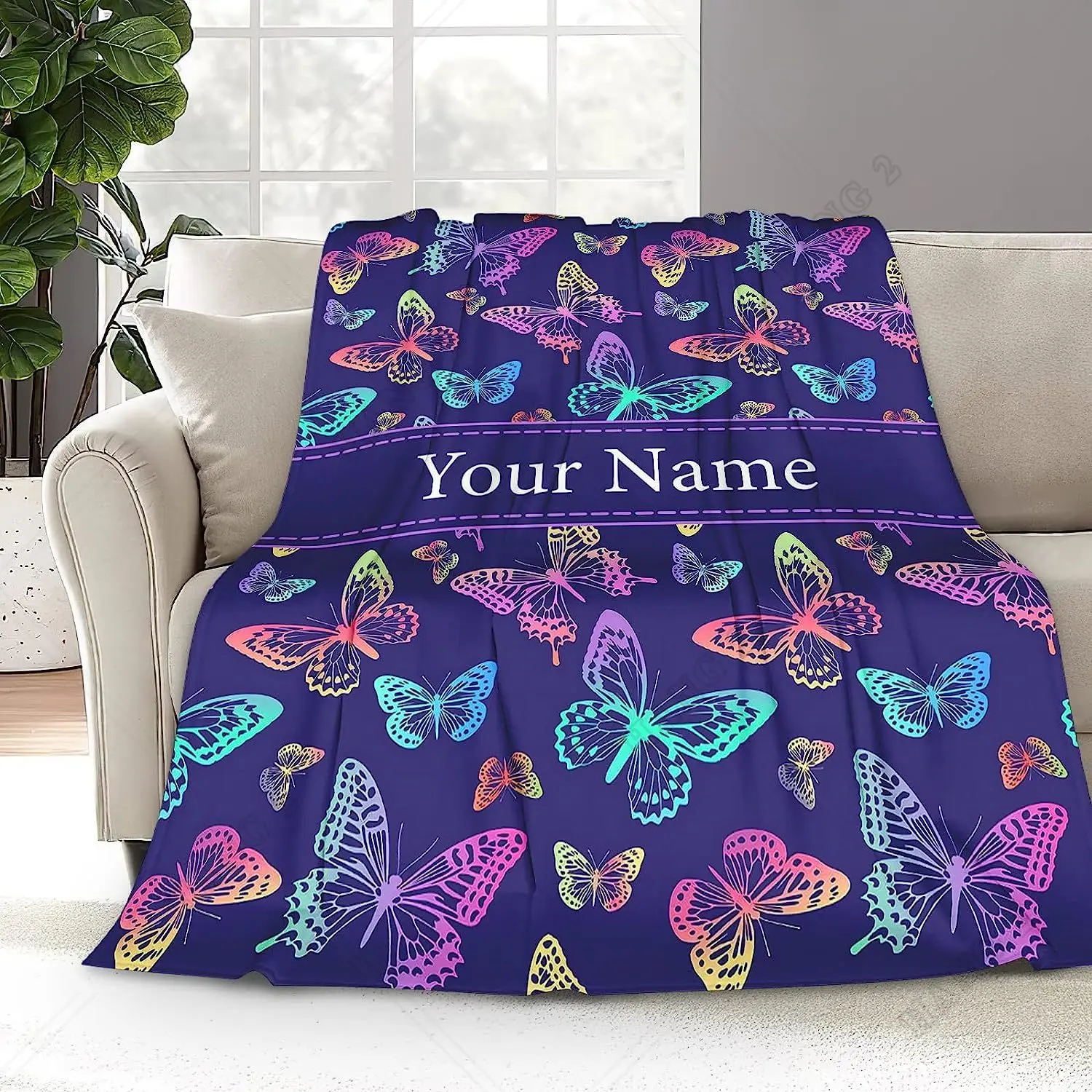 Personalized Name Butterfly Blanket Blankets for Daughter Girls, Soft Cozy Butterflies Throw Blankets for Couch Sofa
Personalized Name Butterfly Blanket Blankets for Daughter Girls, Soft Cozy Butterflies Throw Blankets for Couch Sofa