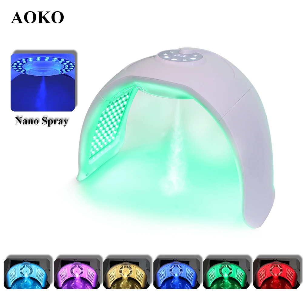 AOKO 6 Colors LED Facial Mask With Nano Spray Skin Rejuvenation Acne Remove Anti-wrinkle Photon Beauty Decive Hydration Tools
AOKO 6 Colors LED Facial Mask With Nano Spray Skin Rejuvenation Acne Remove Anti-wrinkle Photon Beauty Decive Hydration Tools