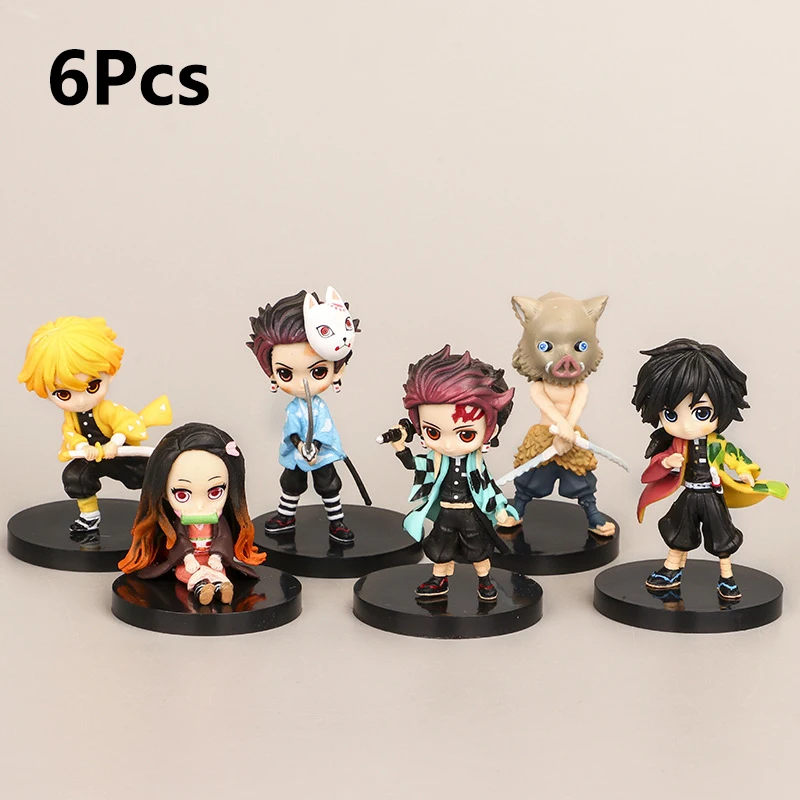 6pcs 7cm Q Demon Slayer Figures Tanjirou Kamado Nezuko Agatsuma Zenitsu Hashibira Inosuke Tomioka Giyuu Anime Model Toys
6pcs 7cm Q Demon Slayer Figures Tanjirou Kamado Nezuko Agatsuma Zenitsu Hashibira Inosuke Tomioka Giyuu Anime Model Toys