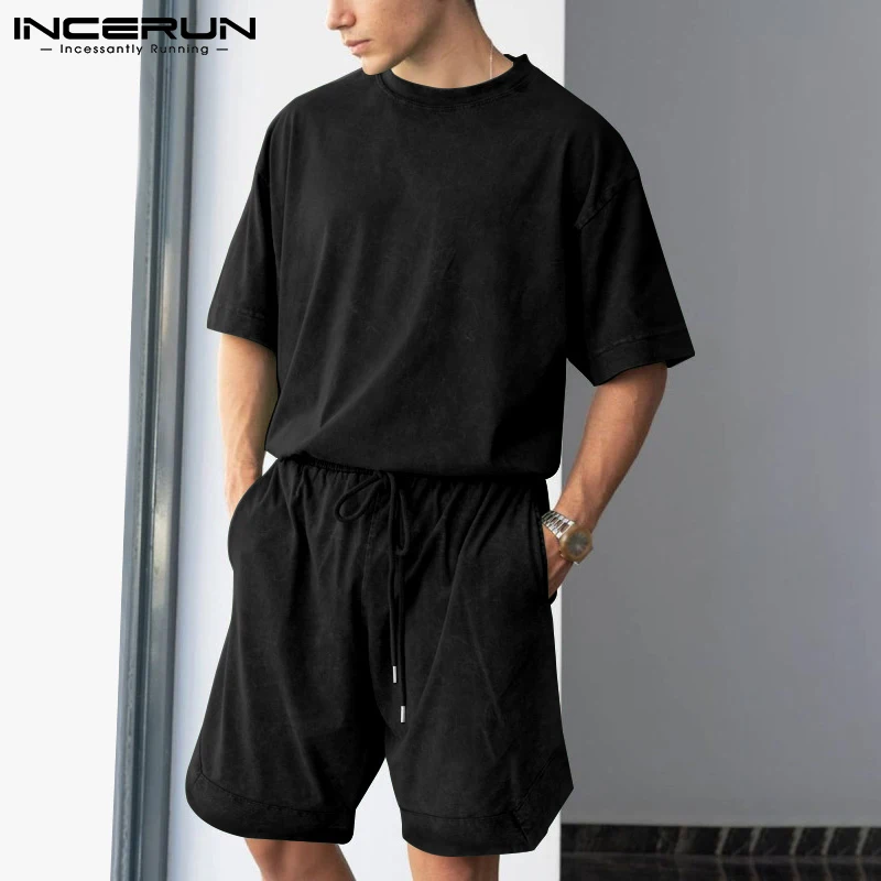 Stylish New Men's Sets Solid Comfortable Tracksuit Holiday Male Fashion Casual Soft Sets Shorts T-Shirt Suits S-5XL INCERUN 2022
Stylish New Men's Sets Solid Comfortable Tracksuit Holiday Male Fashion Casual Soft Sets Shorts T-Shirt Suits S-5XL INCERUN 2022