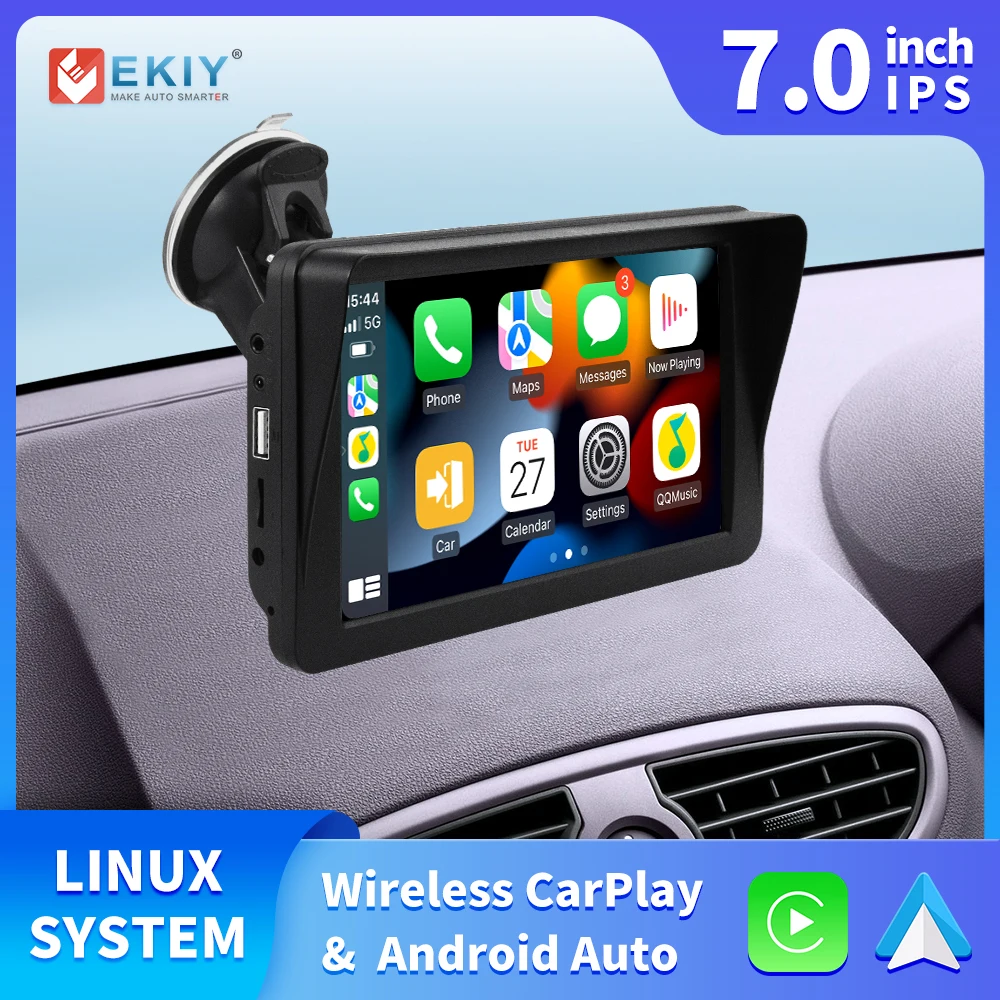 EKIY 7 автомагнитола дюймовая универсальная карта Применяется к монитору Carplay Портативные GPS мониторы Мультимедийный видеоплеер Поддержка Android Автоматическая камера заднего вида камера заднего вида монитор
EKIY 7 автомагнитола дюймовая универсальная карта Применяется к монитору Carplay Портативные GPS мониторы Мультимедийный видеоплеер Поддержка Android Автоматическая камера заднего вида камера заднего вида монитор
