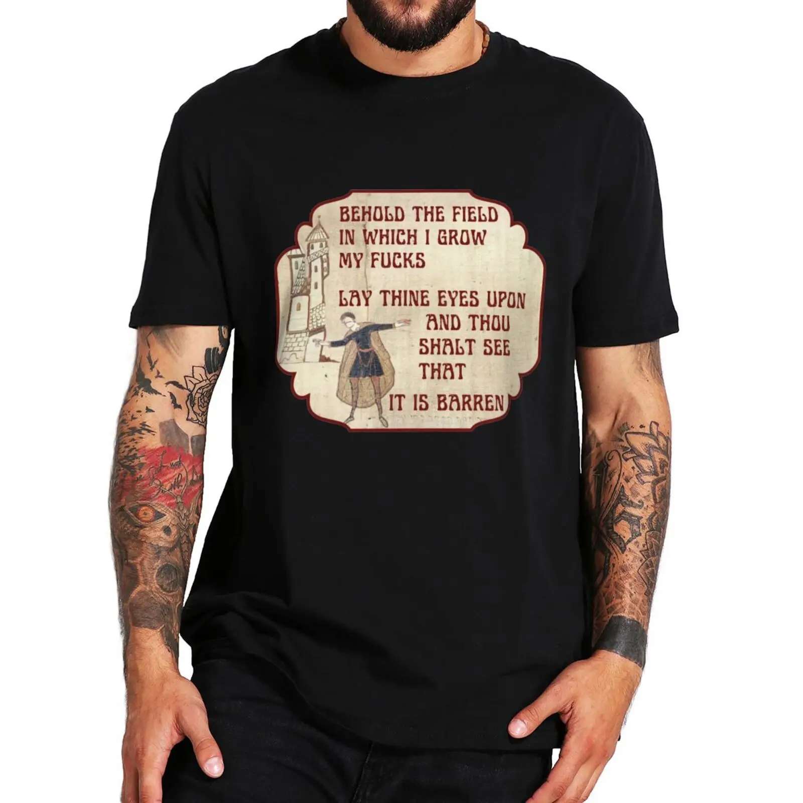 Behold TheField T Shirt Funny Medieval Meme Adult Humor Vintage Tee Tops Summer Cotton Unisex Casual Oversized T-shirts EU Size
Behold TheField T Shirt Funny Medieval Meme Adult Humor Vintage Tee Tops Summer Cotton Unisex Casual Oversized T-shirts EU Size