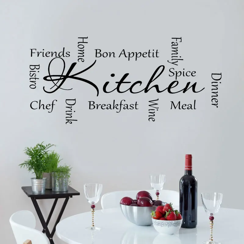 Kitchen Words Dinner Wine Bon Appetit Wall Sticker Vinyl Decal Modern Home Decor Kichen Art Mural
Kitchen Words Dinner Wine Bon Appetit Wall Sticker Vinyl Decal Modern Home Decor Kichen Art Mural