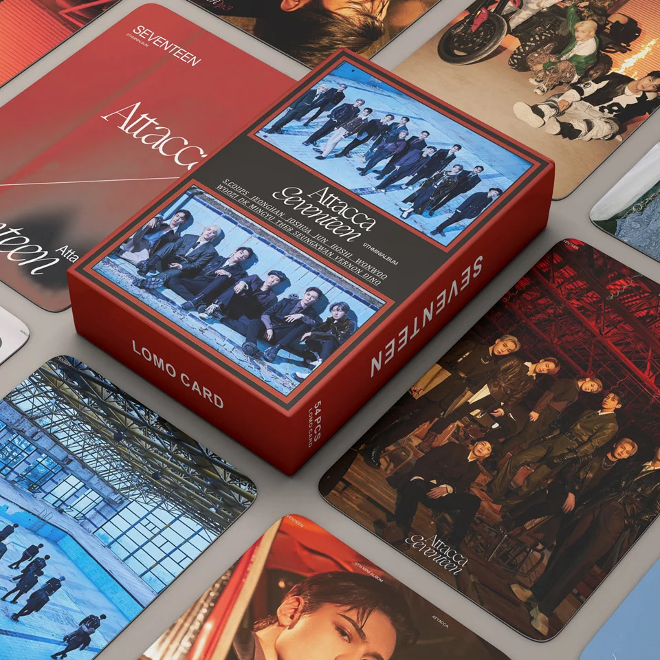 55 шт./компл. Kpop SEVENTEEN Lomo Cards новый альбом ATTACCA Высокое качество HD фото карты наклейки
55 шт./компл. Kpop SEVENTEEN Lomo Cards новый альбом ATTACCA Высокое качество HD фото карты наклейки
