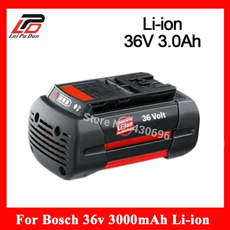 

36v 3.0Ah Li-ion Power Tool Battery Replacement for Bosch 2 607 336 108 2607 336 108 BAT810 BAT836 BAT840 D-70771