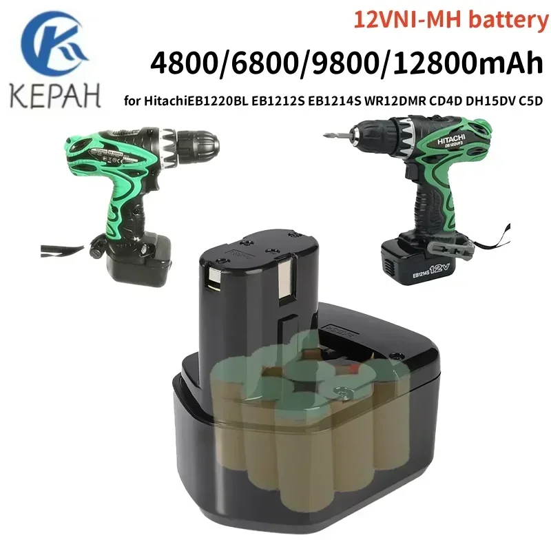 Аккумуляторы Hitachi ni-mh аккумуляторы 12 В EB1214S EB1220BL EB1212S WR12DMR CD4D DH15DV C5D