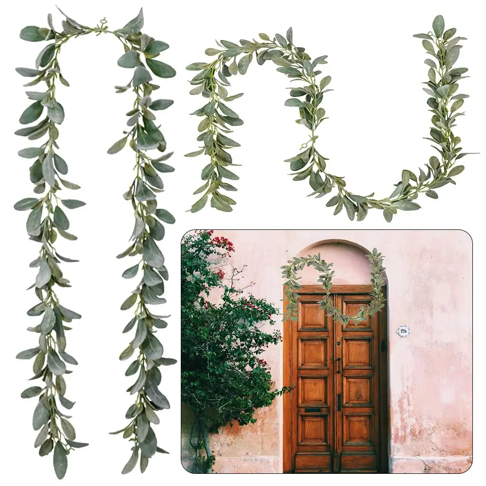 DIY Christmas Background Decoration Thanksgiving Day Long Flocking Rabbit Ear Leaf Vines Plant Decoration Plants Faux 
DIY Christmas Background Decoration Thanksgiving Day Long Flocking Rabbit Ear Leaf Vines Plant Decoration Plants Faux