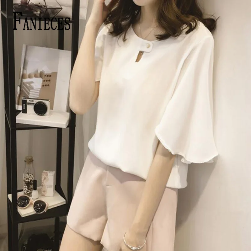FANIECES Elegant Office Lady White Chiffon Women Shirt Summer New Work Half Sleeve Loose Women Casual Blouse Female Clothes
FANIECES Elegant Office Lady White Chiffon Women Shirt Summer New Work Half Sleeve Loose Women Casual Blouse Female Clothes