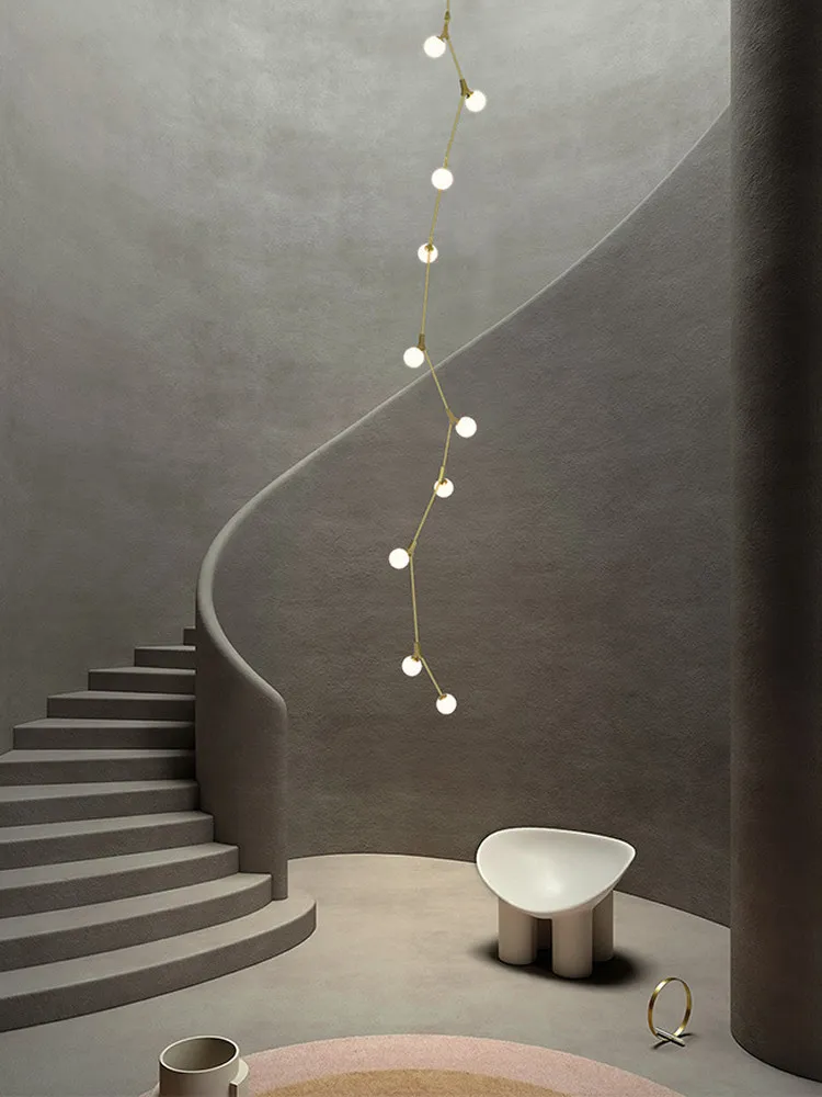 Modern Minimalist Creative And Personalized Staircase Chandelier Rotating Villa Loft Sloping Roof Escalator Room Long Chandelier
Modern Minimalist Creative And Personalized Staircase Chandelier Rotating Villa Loft Sloping Roof Escalator Room Long Chandelier
