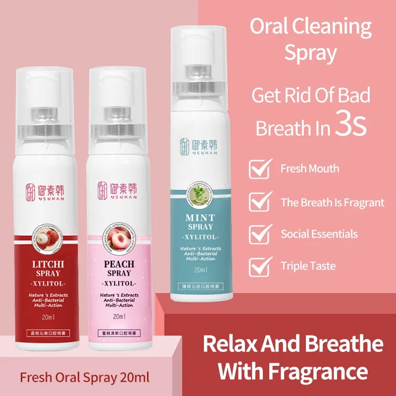 New 20ml Oral Fresh Spray Litchi Peach Flavor Freshener Portable Female Persistent Fragrance Deodorant Breath Spray Mouth Spray
New 20ml Oral Fresh Spray Litchi Peach Flavor Freshener Portable Female Persistent Fragrance Deodorant Breath Spray Mouth Spray