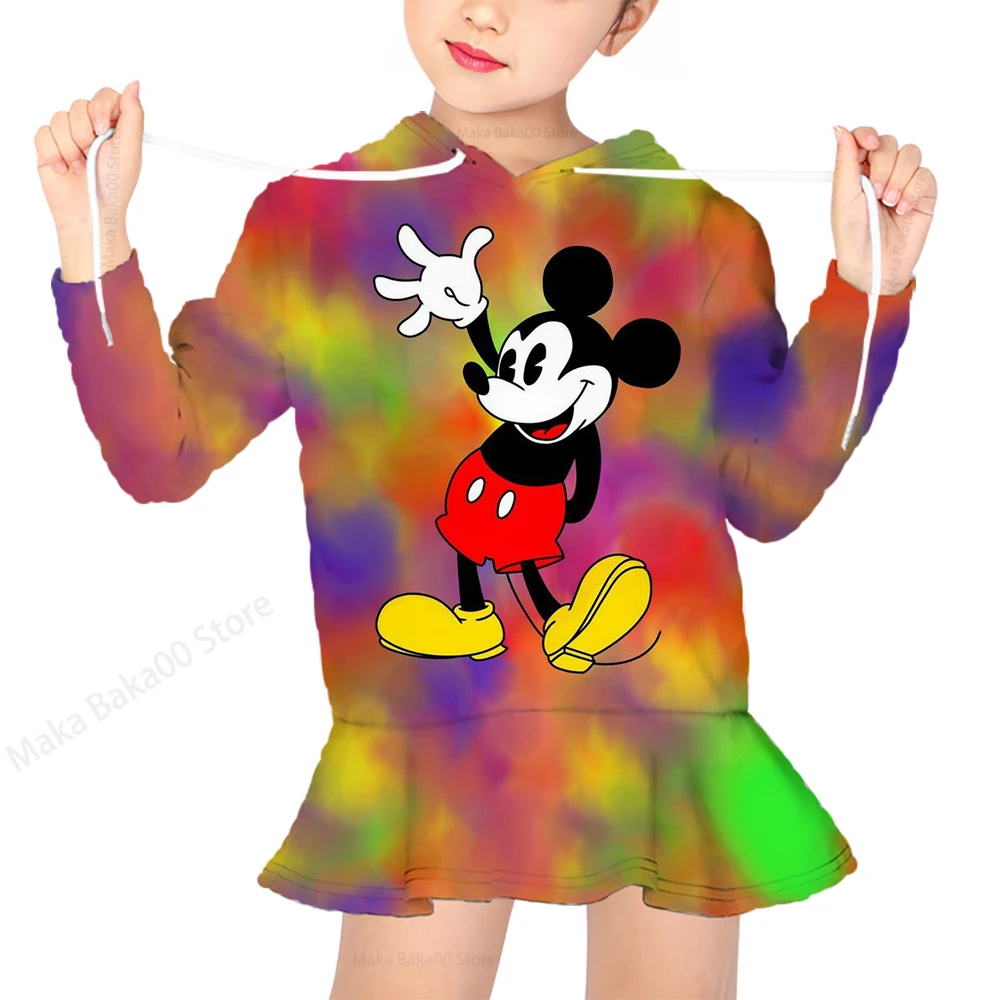 Printed Children's Clothing Autumn and Winter Disney Mickey and Minnie Cartoon Casual Cute Girls Top Hoodie Sweater Dress
Printed Children's Clothing Autumn and Winter Disney Mickey and Minnie Cartoon Casual Cute Girls Top Hoodie Sweater Dress