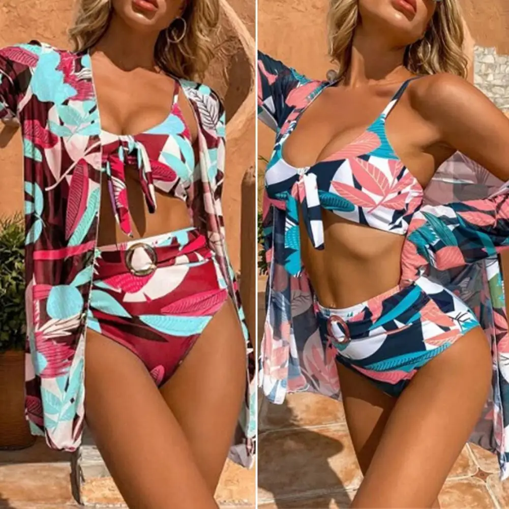 Накидка с длинным рукавом из трех предметов, комплект быстросохнущего летнего бикини для праздника 
Накидка с длинным рукавом из трех предметов, комплект быстросохнущего летнего бикини для праздника