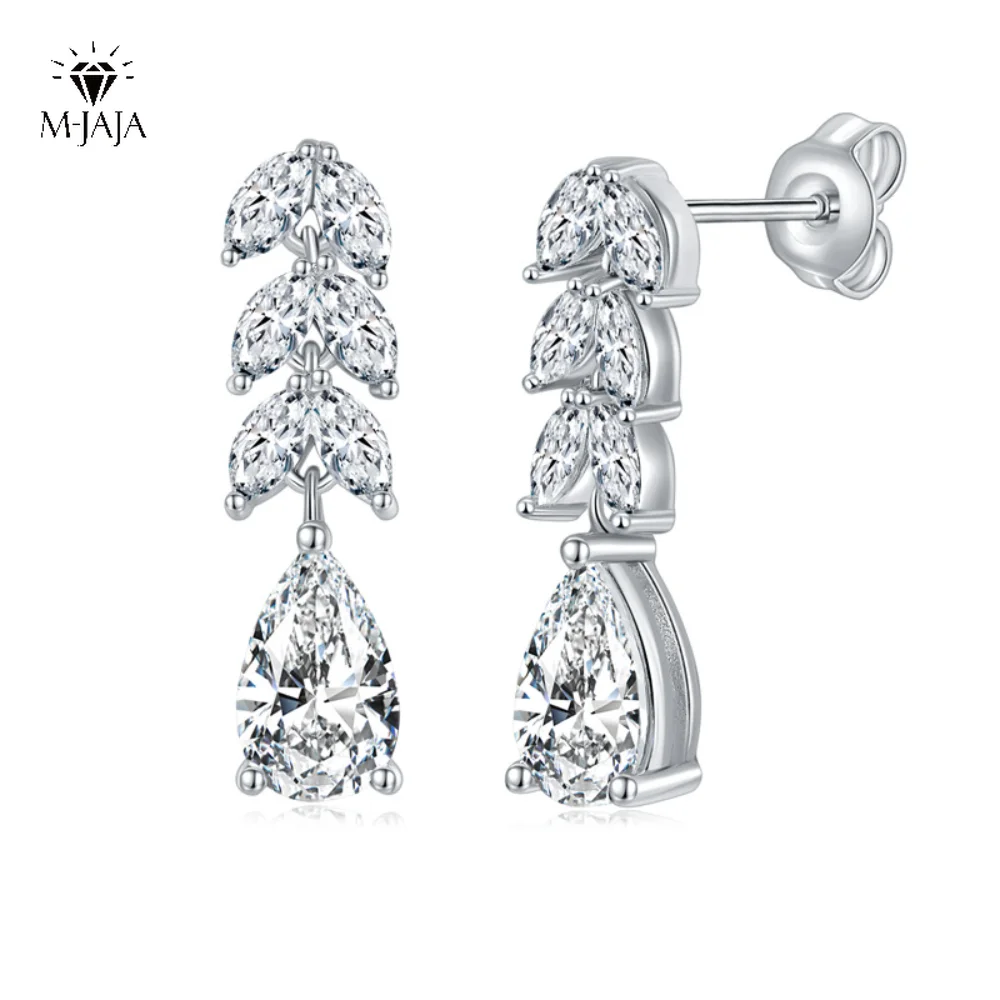 M-JAJA 5*8mm Moissanite Drop Earrings Pear Cut D Color VVSI 925 Sterling Silver Luxury Lab Diamond Dangle Earrings Fine Jewelry
M-JAJA 5*8mm Moissanite Drop Earrings Pear Cut D Color VVSI 925 Sterling Silver Luxury Lab Diamond Dangle Earrings Fine Jewelry