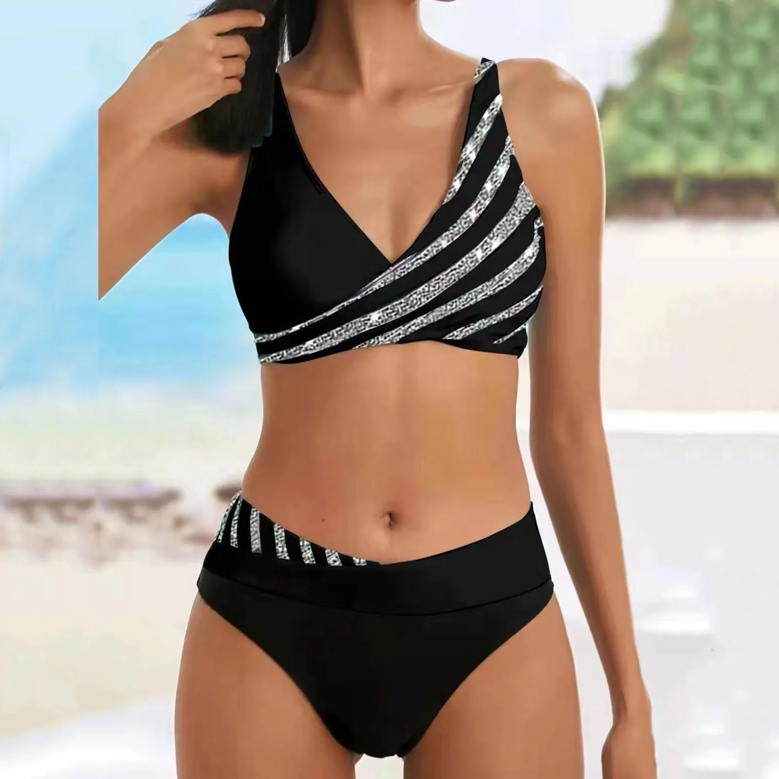 Women High Waisted Swimsuit Patchwork Swimsuit Woman 2023 Summer Bathing Suit Padded Push Up Beach Wear Bikini
Women High Waisted Swimsuit Patchwork Swimsuit Woman 2023 Summer Bathing Suit Padded Push Up Beach Wear Bikini