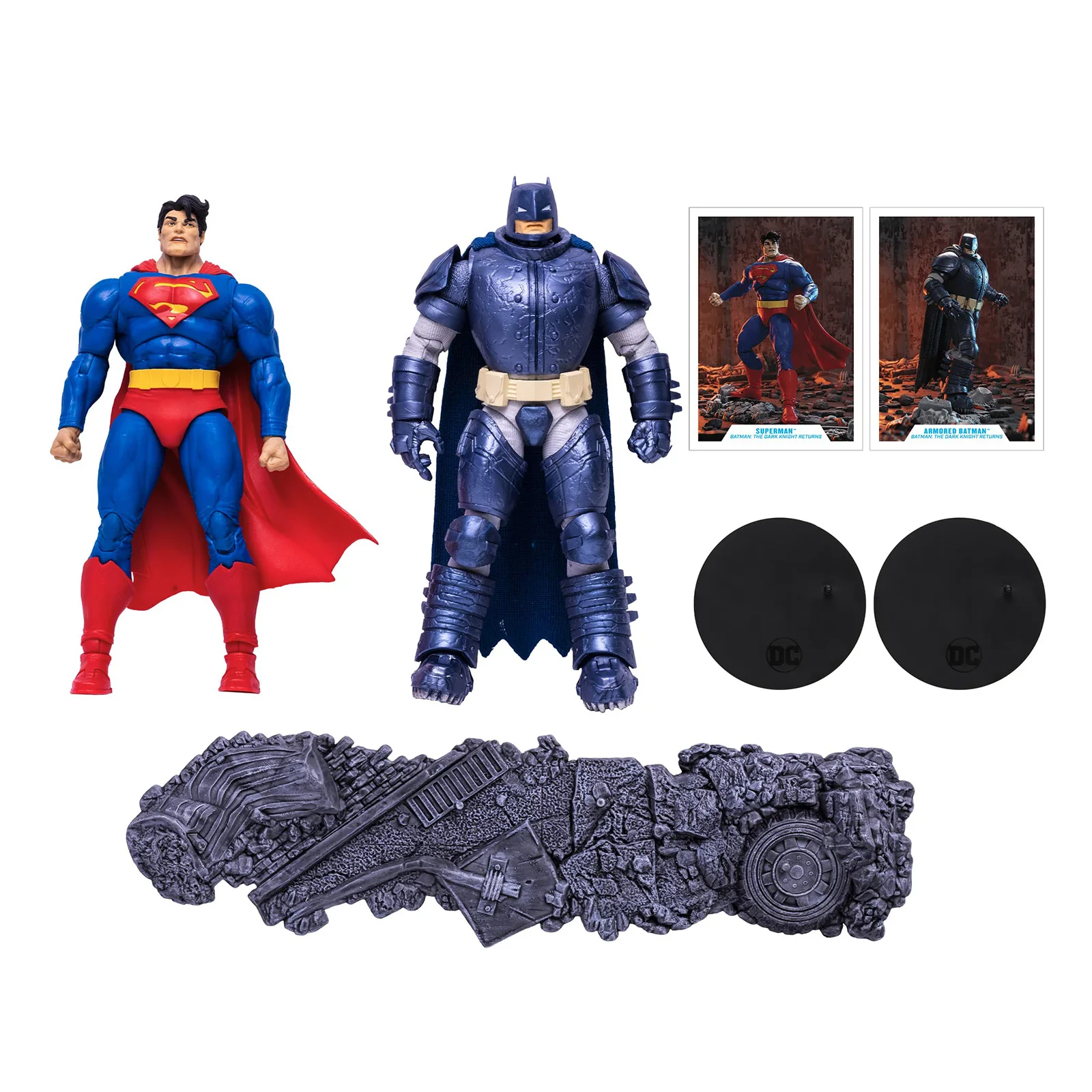 Экшн-фигурка McFarlane Superman vs. Бэтмен в доспехах (возвращается Темный рыцарь) 7 дюймов, игрушки 17 см
Экшн-фигурка McFarlane Superman vs. Бэтмен в доспехах (возвращается Темный рыцарь) 7 дюймов, игрушки 17 см