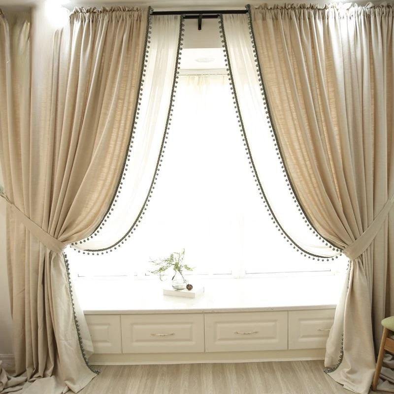 Hemp Living Room Cloth Curtains with Beads Cotton Linen Windw Curtain Sheer White Window Drapes Valance Curtains for Bedroom
Hemp Living Room Cloth Curtains with Beads Cotton Linen Windw Curtain Sheer White Window Drapes Valance Curtains for Bedroom