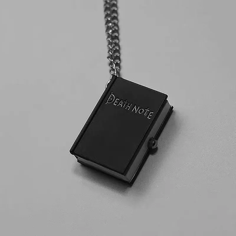 Unisex Vintage Unique Death Note Book Quartz Pocket Watch Pendant Necklace Pop Rectangle Shape
Unisex Vintage Unique Death Note Book Quartz Pocket Watch Pendant Necklace Pop Rectangle Shape