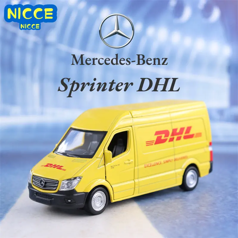 

Nicce 1:36 Mercedes Benz Sprinter DHL Van High Simulation Diecast Car Metal Alloy Model Car Children's Toys Collection Gifts X31