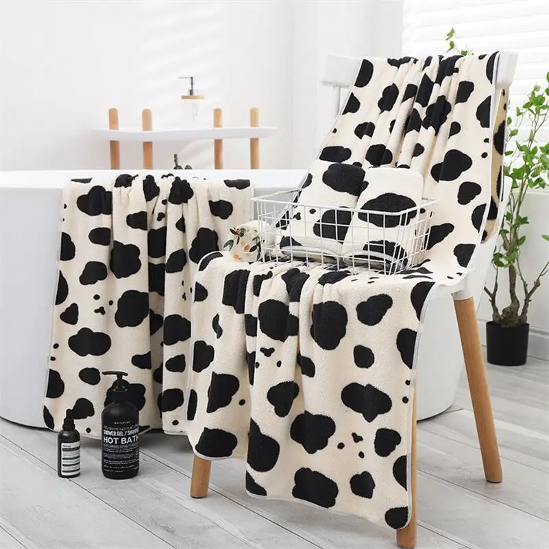 Black White Cow Coral Microfiber Towels Soft Fleece Face Towel Thickening Absorption Bath Towel Beach Towel 70*140CM
Black White Cow Coral Microfiber Towels Soft Fleece Face Towel Thickening Absorption Bath Towel Beach Towel 70*140CM