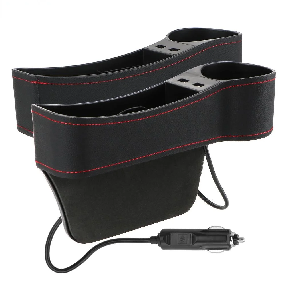 Car Seat Gap Filler With 2 USB Port Front Seat Organizer With Cup Holder PU Leather Console Side Pocket Car Seat Storage Box 
Car Seat Gap Filler With 2 USB Port Front Seat Organizer With Cup Holder PU Leather Console Side Pocket Car Seat Storage Box