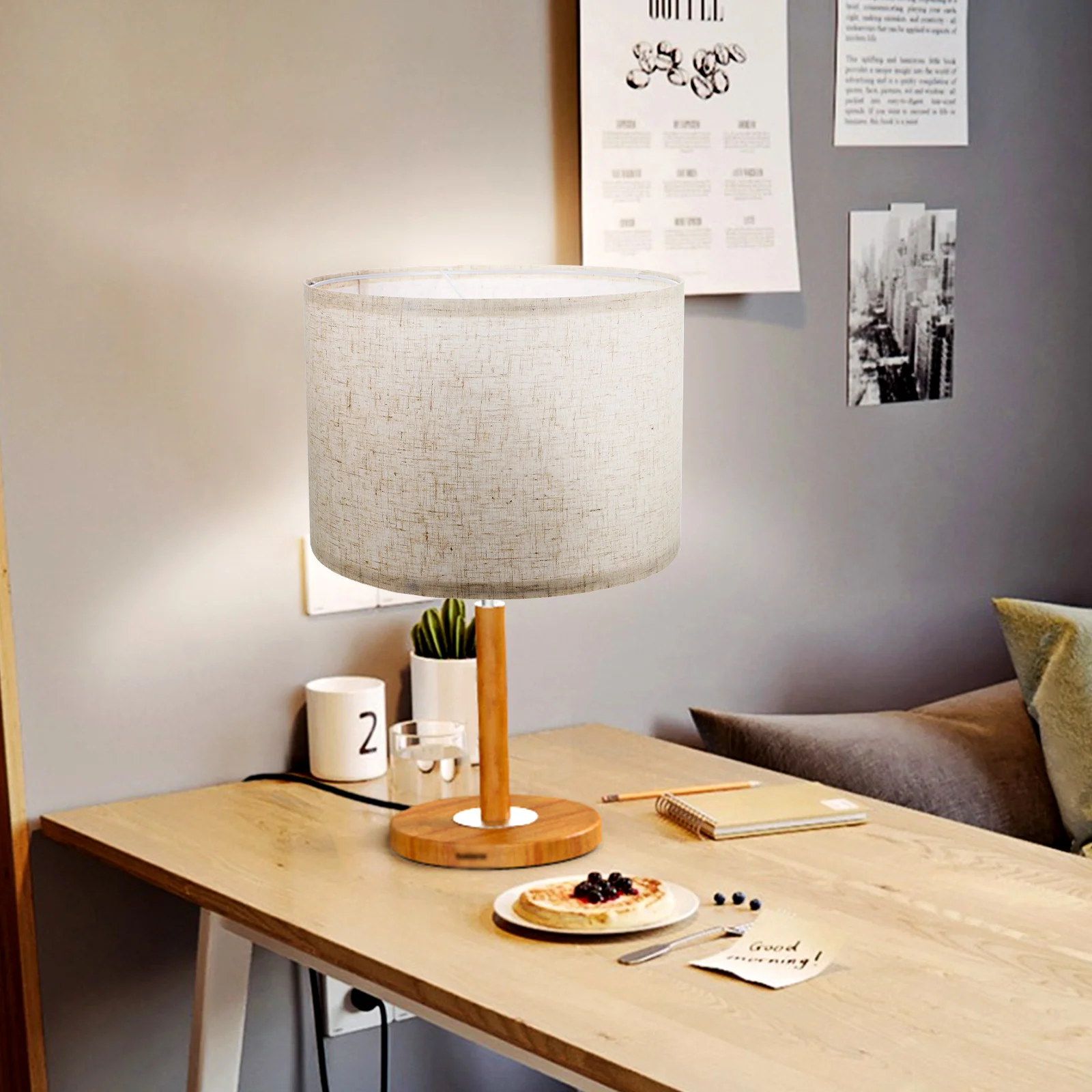 Fabric Lampshade Linen Lamp-chimney Household Replacement Flax Domestic Light Cover
Fabric Lampshade Linen Lamp-chimney Household Replacement Flax Domestic Light Cover