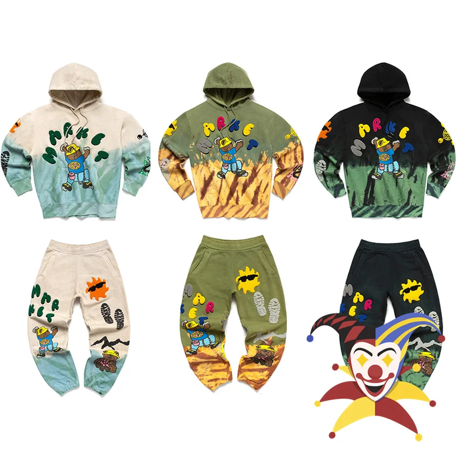 2022ss Tie Dye MARKET Hoodie Men Women 1:1 High Quality Bear Puff Print Pullover Streetwear
2022ss Tie Dye MARKET Hoodie Men Women 1:1 High Quality Bear Puff Print Pullover Streetwear
