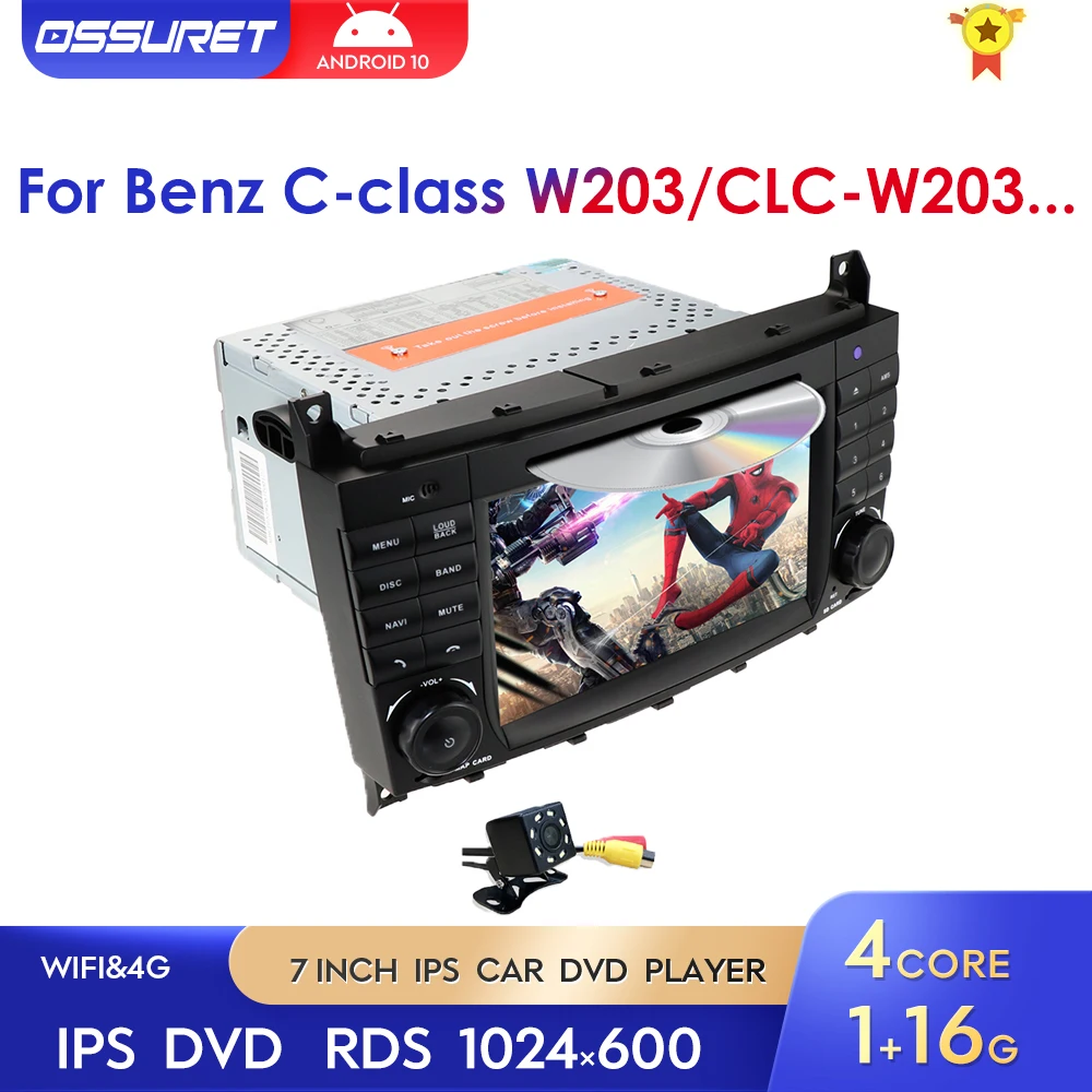 2 DIN Android 10 Автомобильная Мультимедийная стереосистема для Mercedes Benz C-Class W203 C180 C200 C230 CLC-Class W203 CLK-Class W209 GPS Радио DVD
2 DIN Android 10 Автомобильная Мультимедийная стереосистема для Mercedes Benz C-Class W203 C180 C200 C230 CLC-Class W203 CLK-Class W209 GPS Радио DVD