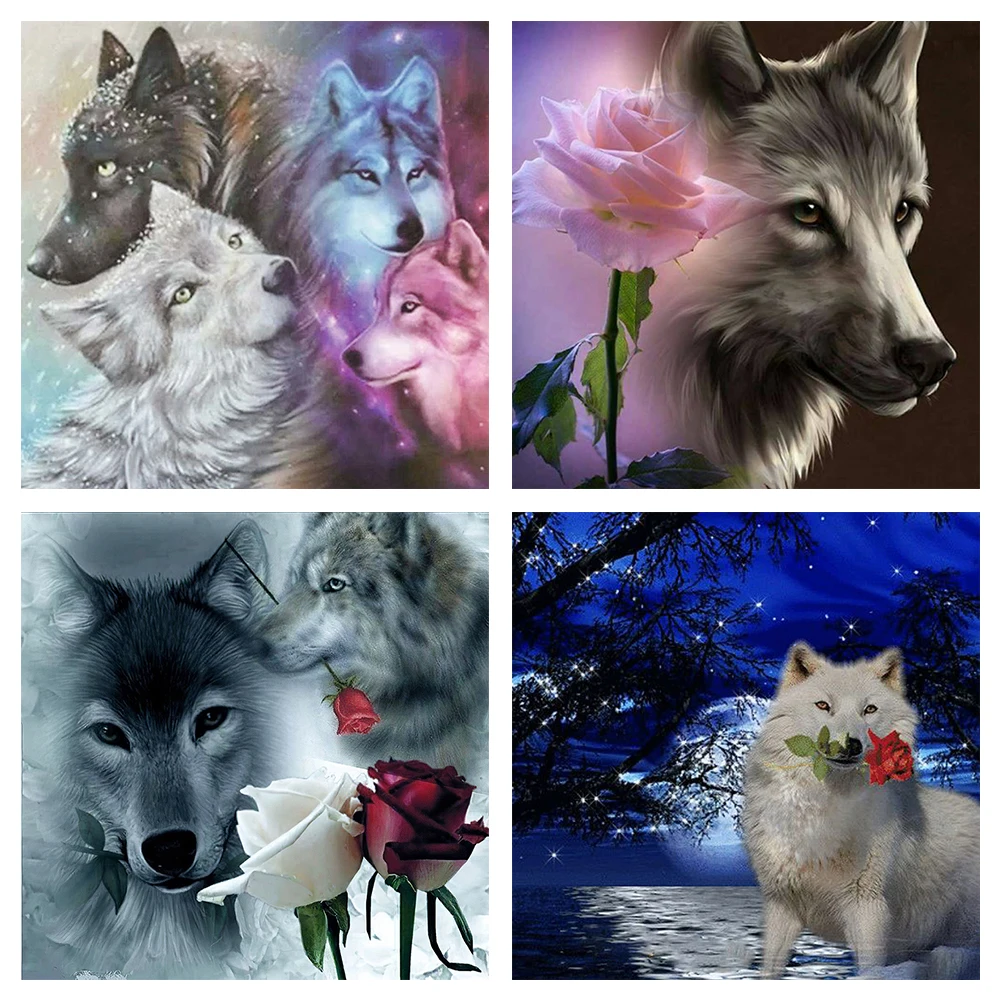 5D DIY Full Round Drill Diamond Mosaic Wolf Series Mosaic Kit Rhinestone Drawing Picture Home Decoration Art Craft
5D DIY Full Round Drill Diamond Mosaic Wolf Series Mosaic Kit Rhinestone Drawing Picture Home Decoration Art Craft