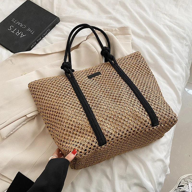 Summer Big Capacity Straw Totes Bags for Women Straw Woven Beach Women Handbags Travel Shopper Casual Hollow Women Shoulder Bags
Summer Big Capacity Straw Totes Bags for Women Straw Woven Beach Women Handbags Travel Shopper Casual Hollow Women Shoulder Bags