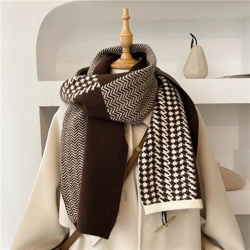 Korean Style Warm Knitted Scarf for Women Fashion Winter Neckerchief Bandana Lady Woolen Yarn Scarfs Neck Tie Elasticity Foulard
Korean Style Warm Knitted Scarf for Women Fashion Winter Neckerchief Bandana Lady Woolen Yarn Scarfs Neck Tie Elasticity Foulard