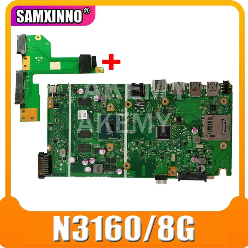 SAMXINNO For ASUS VivoBook Max X541NA-PD1003Y laptop motherboard X541NA mainboard X541N motherboard test 100% OK N3160U 8GB RAM
SAMXINNO For ASUS VivoBook Max X541NA-PD1003Y laptop motherboard X541NA mainboard X541N motherboard test 100% OK N3160U 8GB RAM