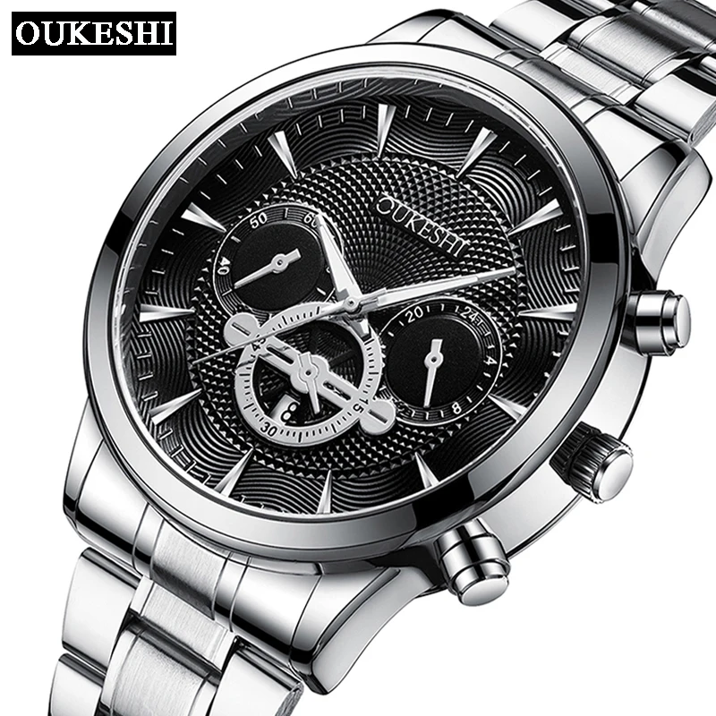 Brand Business Man's Clock Stainless Steel Quartz Casual Sports Waterproof Wristwatch Fashion Luxury Watch for Men reloj hombre
Brand Business Man's Clock Stainless Steel Quartz Casual Sports Waterproof Wristwatch Fashion Luxury Watch for Men reloj hombre