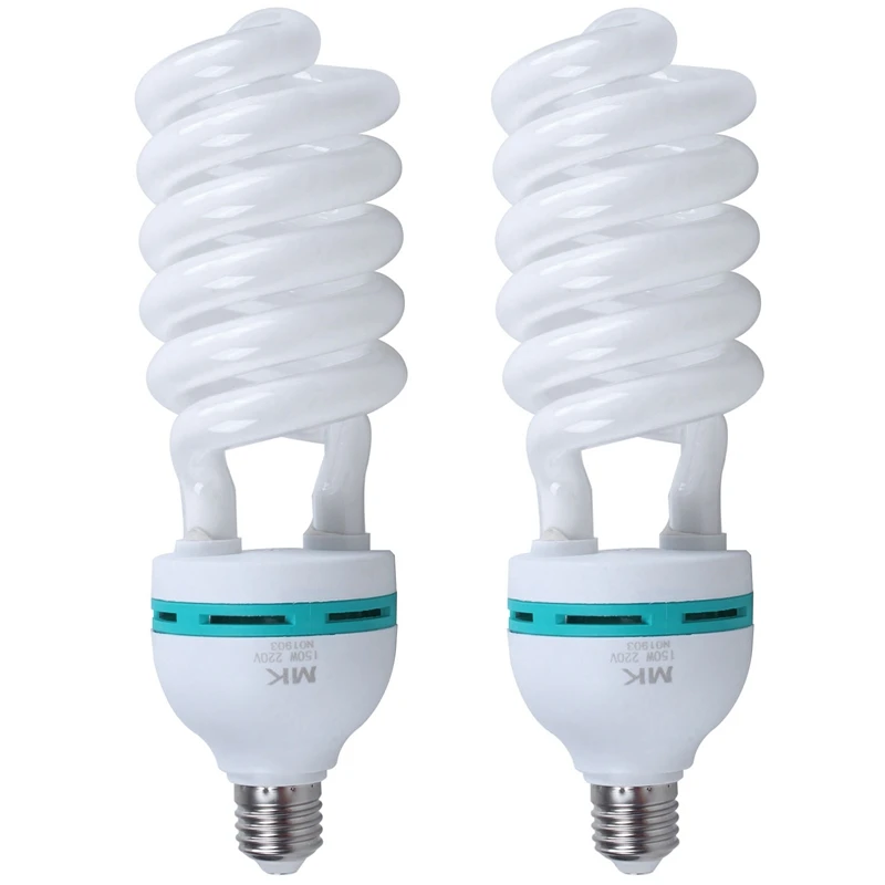2X E27 220V 150W 5500K Photography Studio Bulb Video Light Daylight Lamp WHITE
2X E27 220V 150W 5500K Photography Studio Bulb Video Light Daylight Lamp WHITE