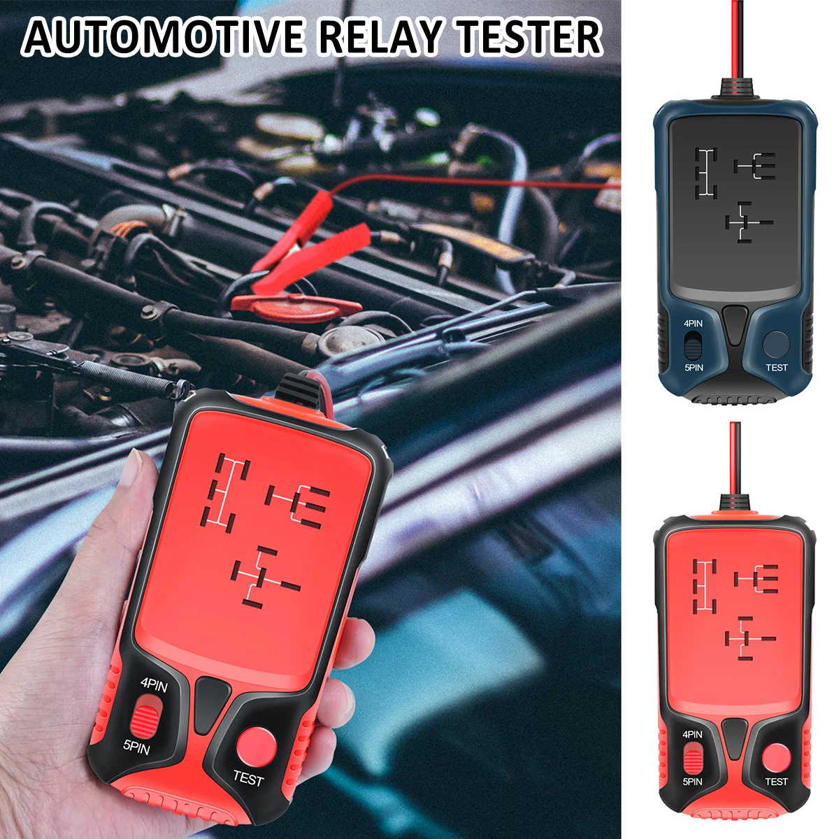 New Automotive Relay Tester 12V Car Battery Testers Relay Tester with LED Lamp and Clips Electronic Relay Tester Analyzer
New Automotive Relay Tester 12V Car Battery Testers Relay Tester with LED Lamp and Clips Electronic Relay Tester Analyzer