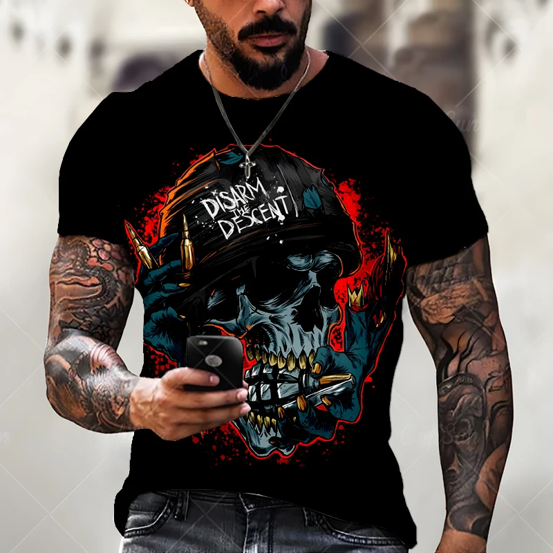 Skull Moto Men's T-shirt Summer Crewneck Short Sleeve Fashion Harajuku Oversized Tee Shirt Casual Street Top Men's Clothing
Skull Moto Men's T-shirt Summer Crewneck Short Sleeve Fashion Harajuku Oversized Tee Shirt Casual Street Top Men's Clothing