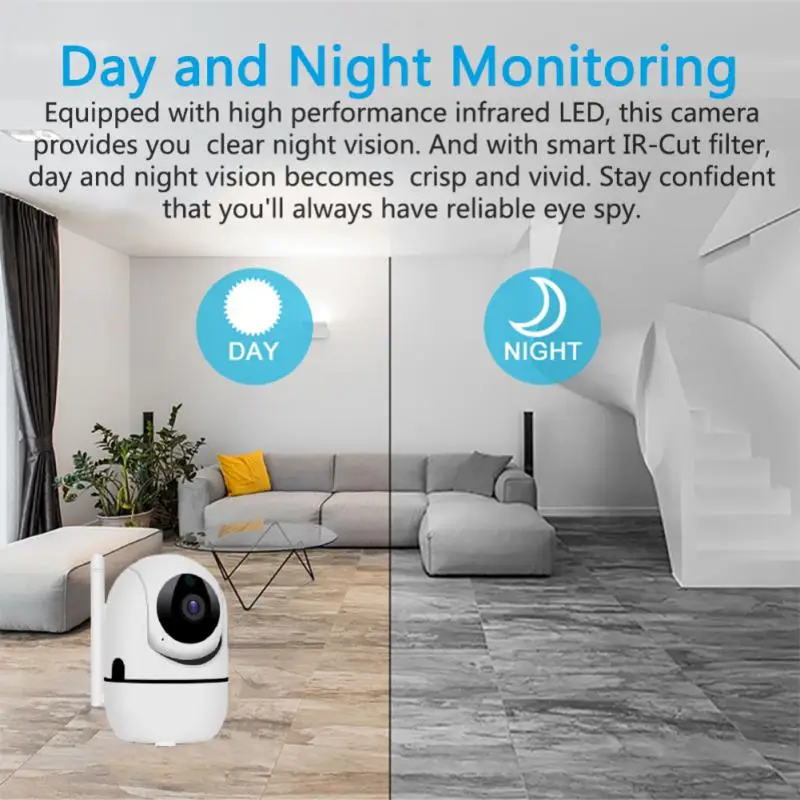 Mini Camcorder Auto Tracking Ip Camera Two-way Audio Night Vision Smart Home Surveillance Camera Indoor Wifi Camera Wifi Cloud
Mini Camcorder Auto Tracking Ip Camera Two-way Audio Night Vision Smart Home Surveillance Camera Indoor Wifi Camera Wifi Cloud