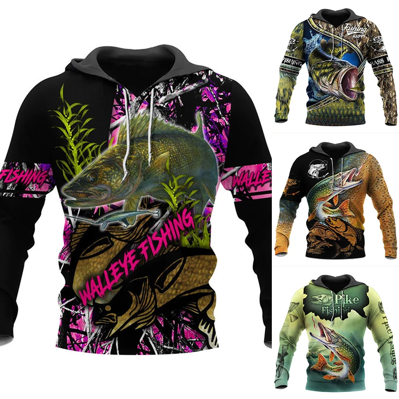Men's Casual Fishing Hoodie Printed Fish Pattern Oversized Men's Clothing Autumn and Winter Refreshing Breathable Top Hoodie
Men's Casual Fishing Hoodie Printed Fish Pattern Oversized Men's Clothing Autumn and Winter Refreshing Breathable Top Hoodie
