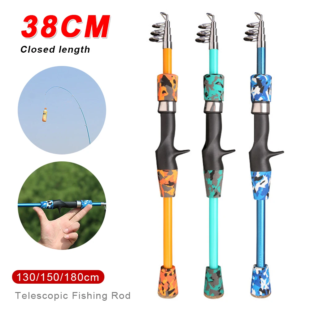 Portable Telescopic Rod Fishing Rod 1.3m/1.5m/1.8m Carbon Spinning Casting Rod Camo Carp Perch Freshwater Saltwater Accessories
Portable Telescopic Rod Fishing Rod 1.3m/1.5m/1.8m Carbon Spinning Casting Rod Camo Carp Perch Freshwater Saltwater Accessories