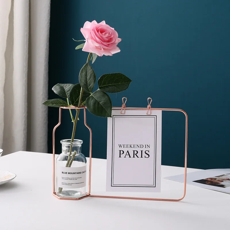 Iron Art Hydroponic Plant Vases Vintage Flower Pot With Photo Frame Transparent Vase Frame Glass Tabletop Plants Home Decor
Iron Art Hydroponic Plant Vases Vintage Flower Pot With Photo Frame Transparent Vase Frame Glass Tabletop Plants Home Decor
