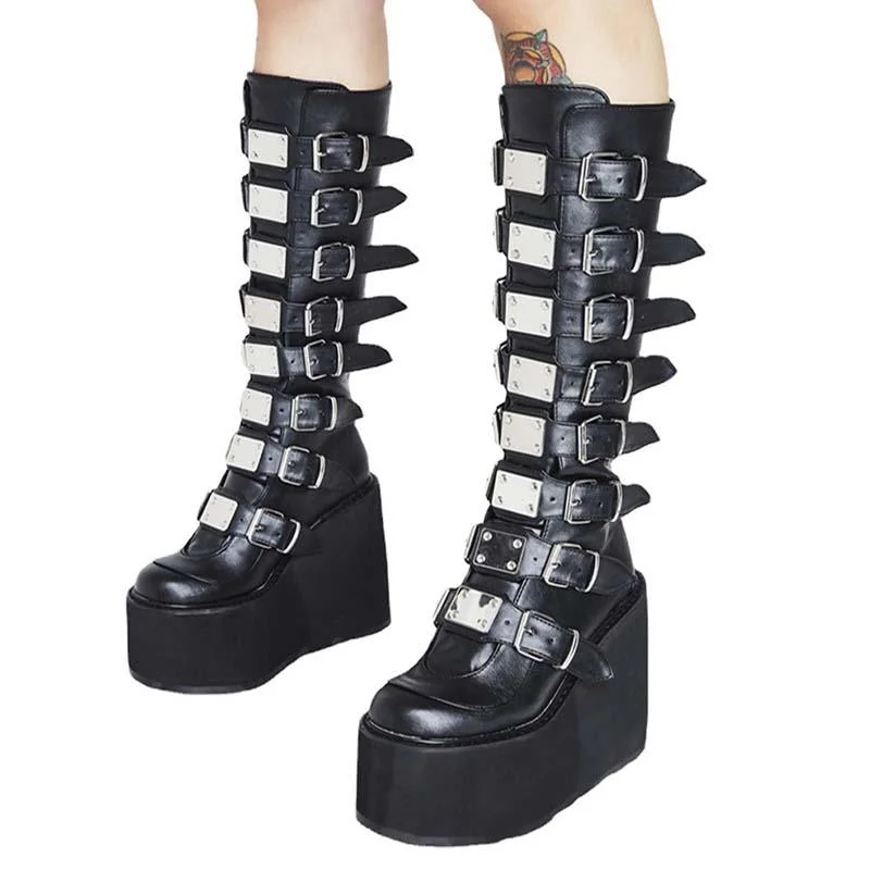 Women's Boots Cosplay High Boots Winter New Long Black High Heel Shoes Tube Leather Knight Boot Punk Gothic Classic Knee-High
Women's Boots Cosplay High Boots Winter New Long Black High Heel Shoes Tube Leather Knight Boot Punk Gothic Classic Knee-High