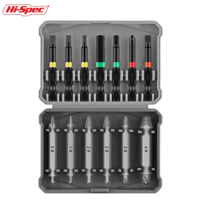 S2 Damaged Screw Extractor Drill Bit 13 PCS Set Stripped Broken Screw Bolt Remover Extractor Easily Take Out Demolition Tools
S2 Damaged Screw Extractor Drill Bit 13 PCS Set Stripped Broken Screw Bolt Remover Extractor Easily Take Out Demolition Tools