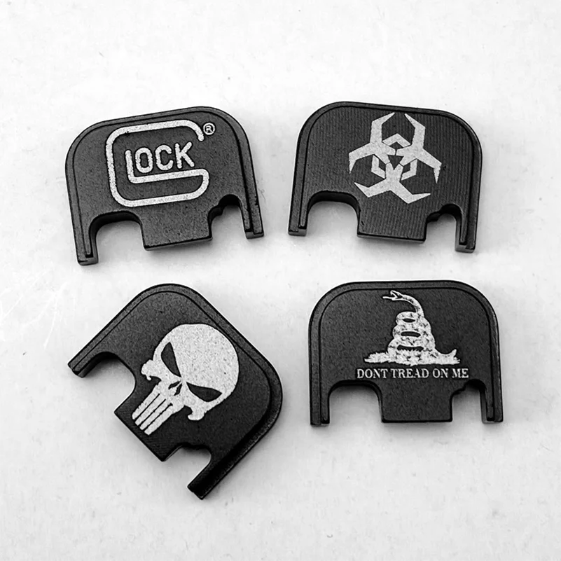 2/12pcs Aluminum Alloy Anodized Laser LOGO Pistol Rear Cover Plate for Glock Gen 1 2 3 4 Gen1-4 Punisher Snake Biohazard Slide
2/12pcs Aluminum Alloy Anodized Laser LOGO Pistol Rear Cover Plate for Glock Gen 1 2 3 4 Gen1-4 Punisher Snake Biohazard Slide